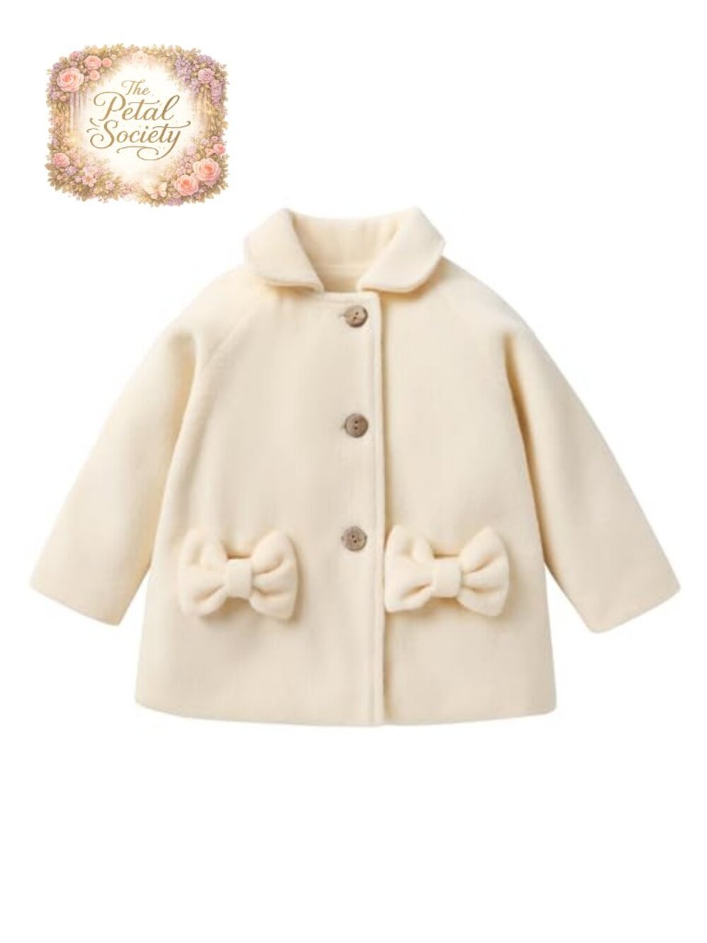 Baby Girl Winter Coats Fur Hooded Cotton Blend Cape Coats